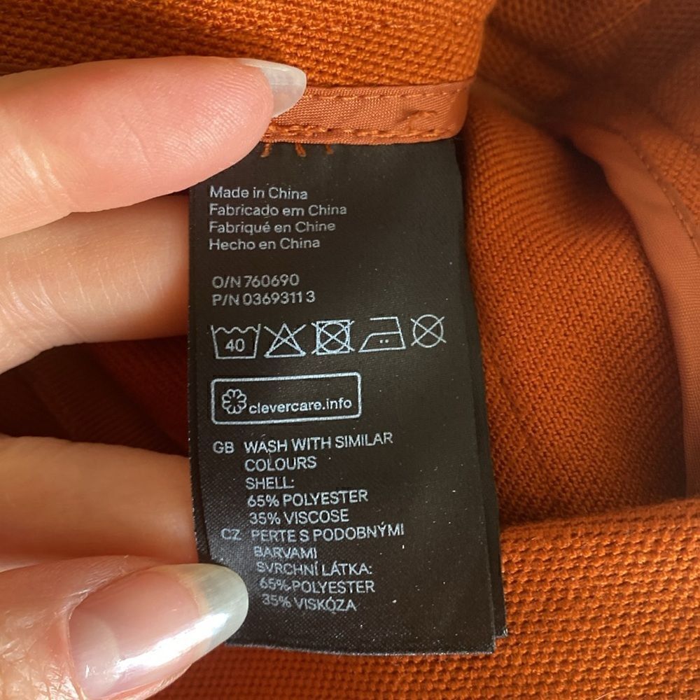 H&M Burnt Orange Mini Skirt Size 6 - Picture 7 of 10